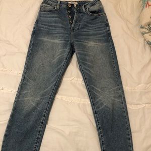 High waisted straight leg forever 21 jeans